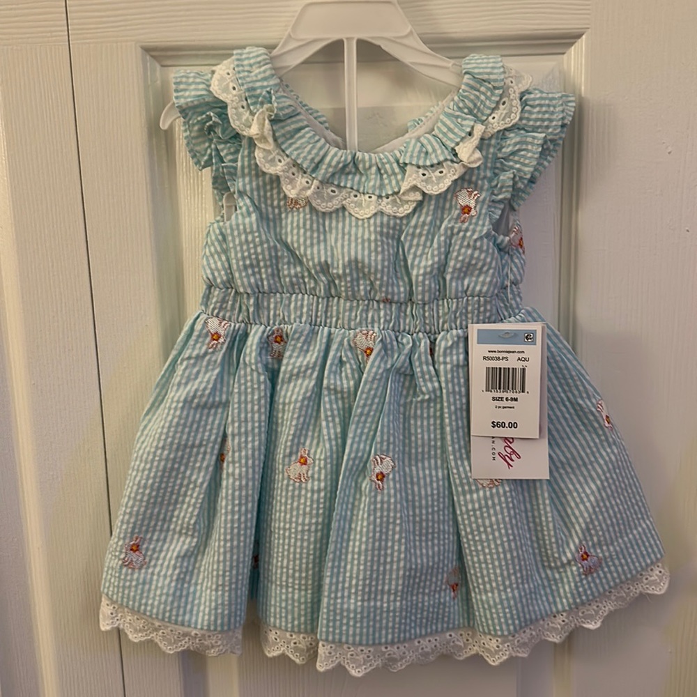 Bonnie Baby 6-9 months bunny dress